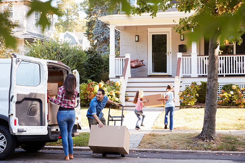 first time home buyer texas Unloading a moving van