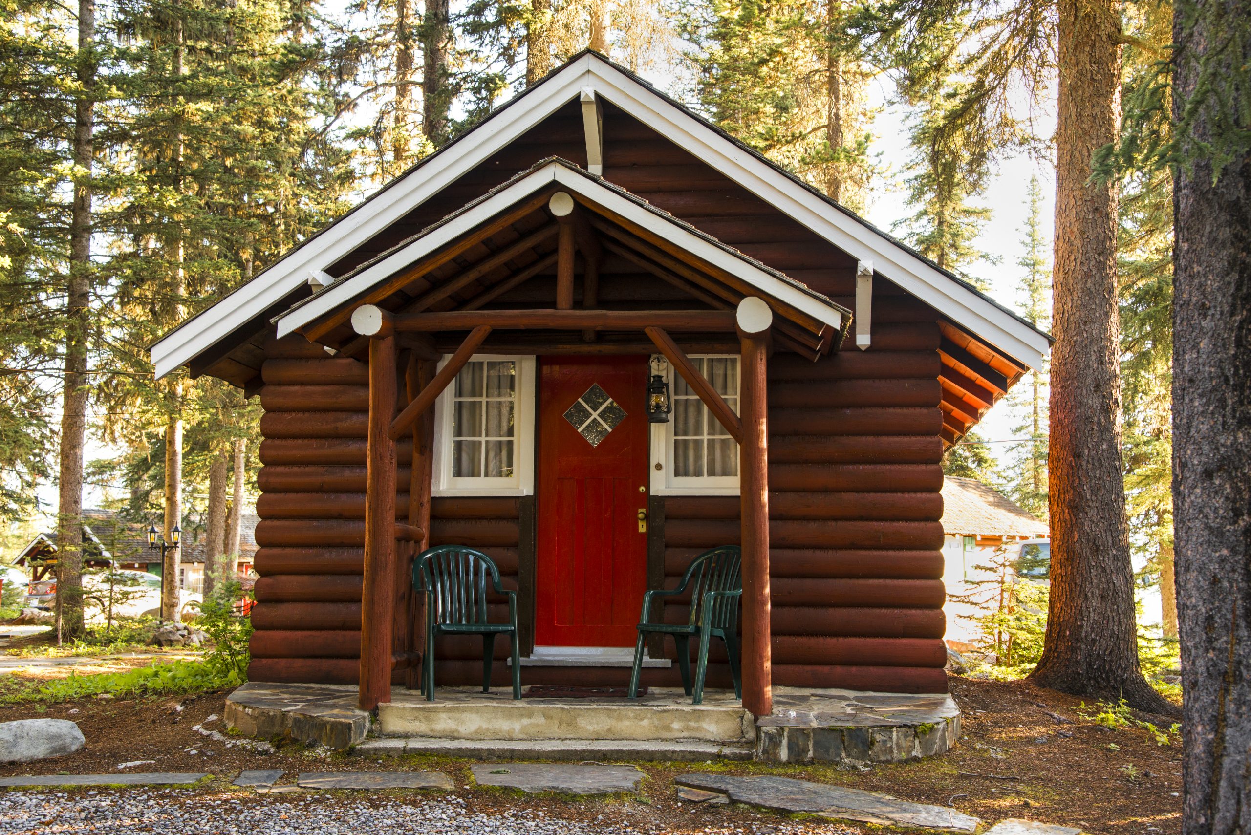 Investment property loan on log cabin